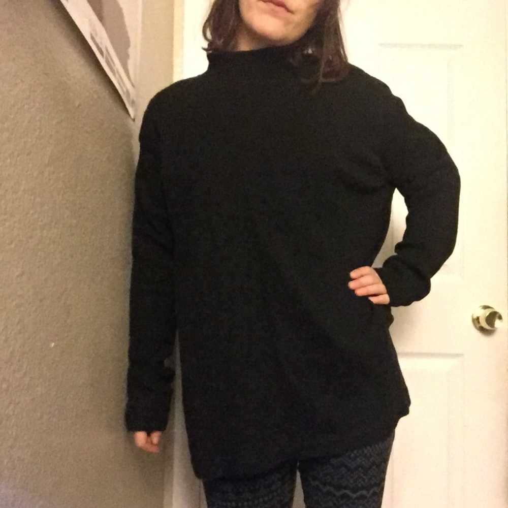 Oversized Mock-Neck Sweater